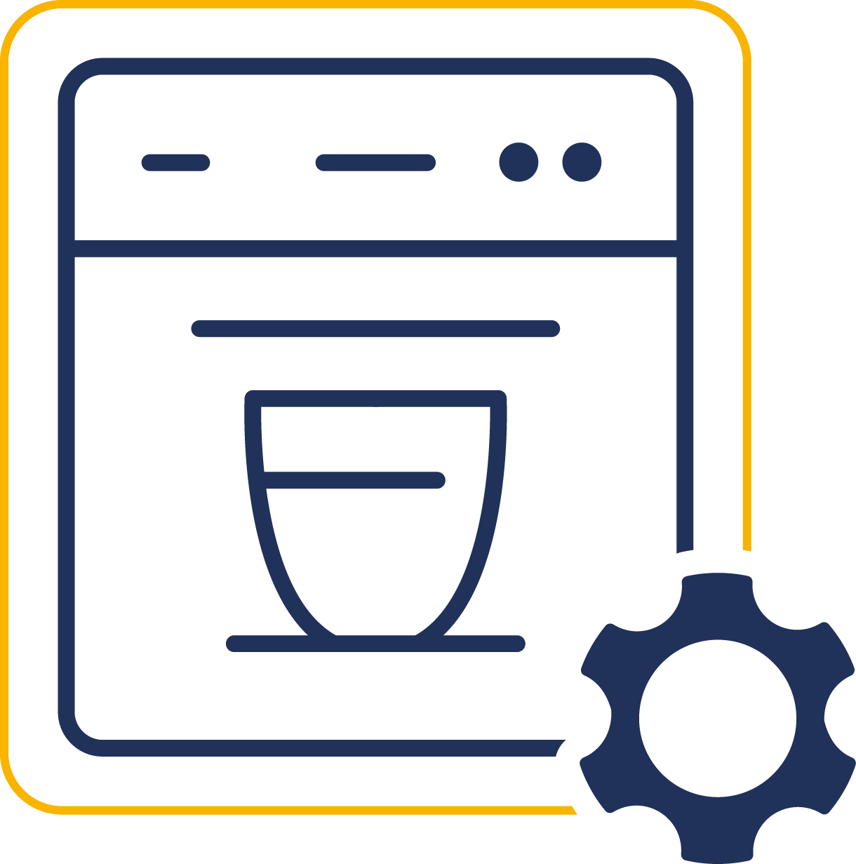 dishwasher blue icon
