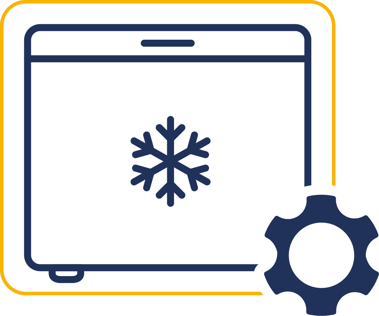 freezer blue icon