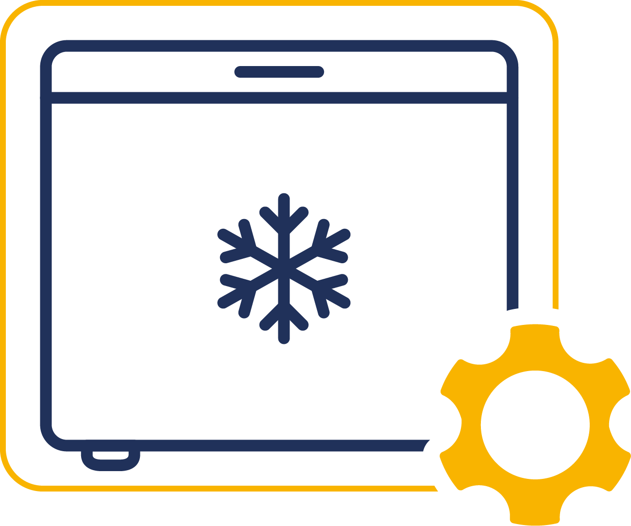 freezer yellow icon