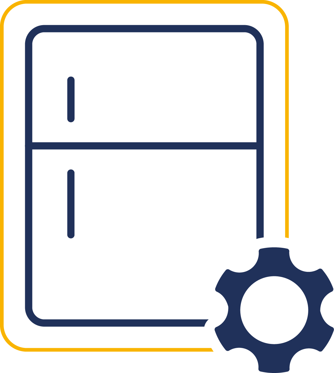 refrigerator blue icon