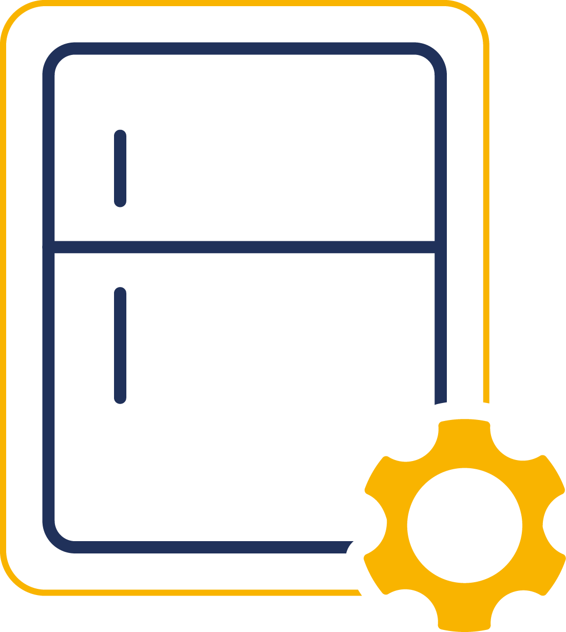 refrigerator yellow icon
